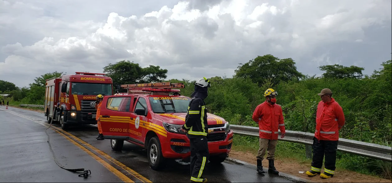 Corpo de Bombeiros atendeu a ocorrência