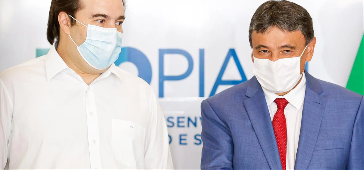 Wellington Dias e Rodrigo Maia