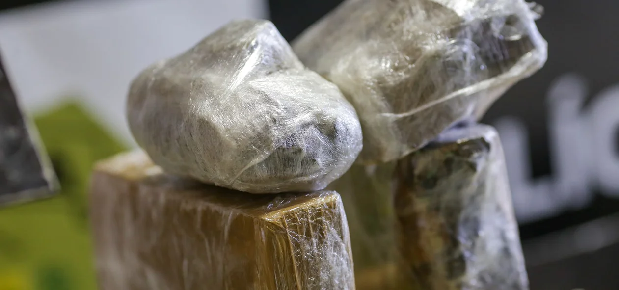 Droga apreendida na cidade de Teresina