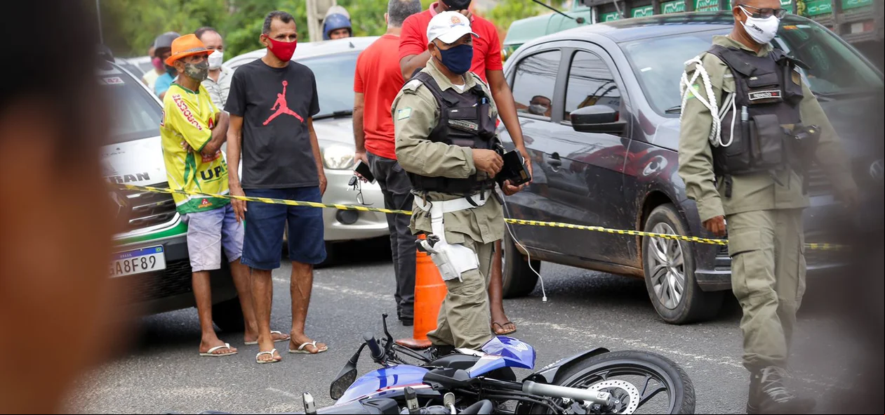 Moto do jovem que morreu no acidente na Avenida das Hortas