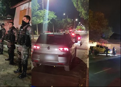 Veículo apreendido e barreiras realizadas na Operação Timon Seguro