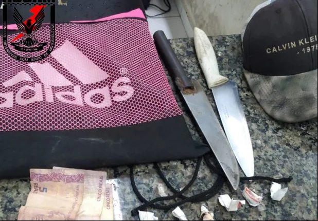 Material apreendido pela Polícia Militar do Maranhão