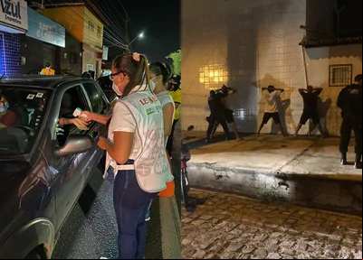 A Operação contou com a realização de blitz e com abordagem a várias pessoas