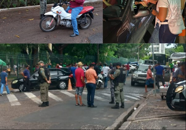 Os policiais realizaram várias abordagens a pessoas e veículos durante a ação