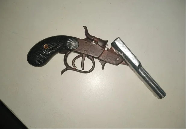 Arma apreendida pela PM