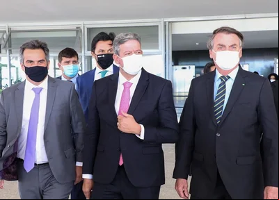Ciro Nogueira, Arthur Lira e Jair Bolsonaro