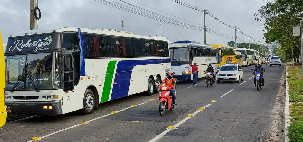 Concentração ocorreu na Avenida Zequinha Freire
