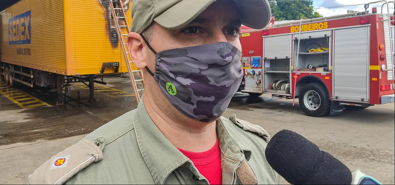 Corpo de Bombeiros esteve no local