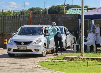 Ponto de vacinação contra Covid-19