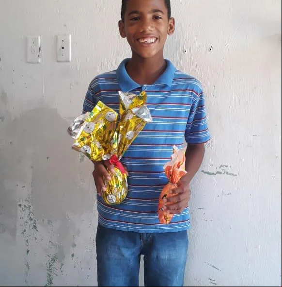 Entrega de ovos da páscoa