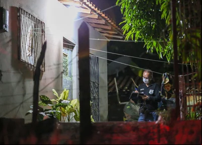 DHPP colhendo informações no local do crime