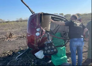 Helicóptero que caiu no Mato Grosso