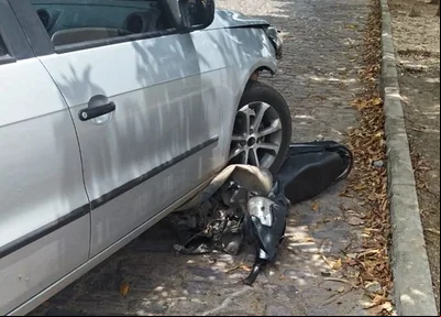 A vítima perseguiu e atropelou os suspeitos