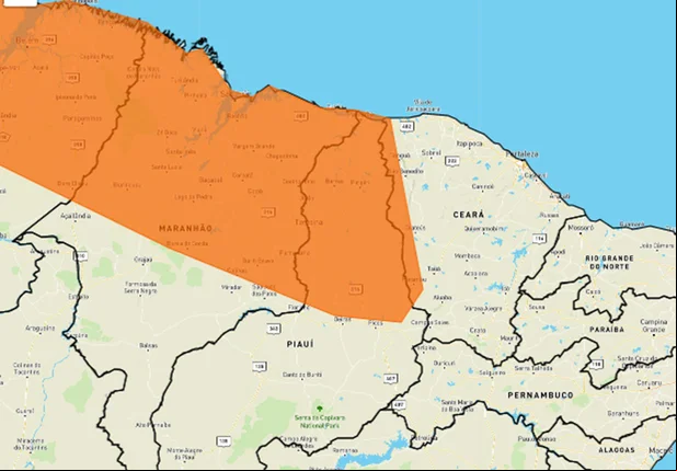 Alerta laranja do Inmet