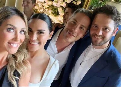 Anahí, Christian Chávez e Christopher von Uckermann apareceram no evento