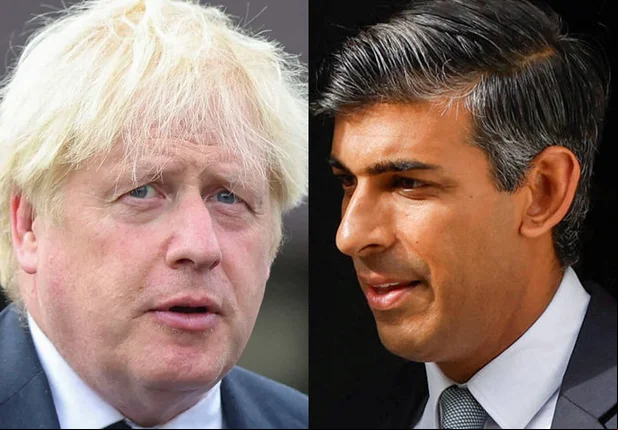 Boris Johnson e Rishi Sunak