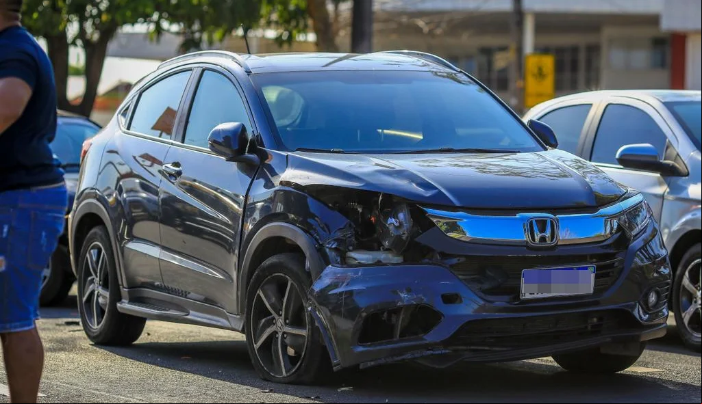 Carro envolvido no acidente