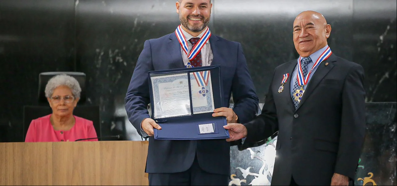 Homenageados no evento