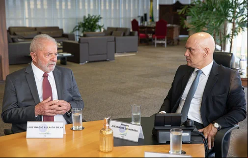 Lula e Alexandre de Moraes