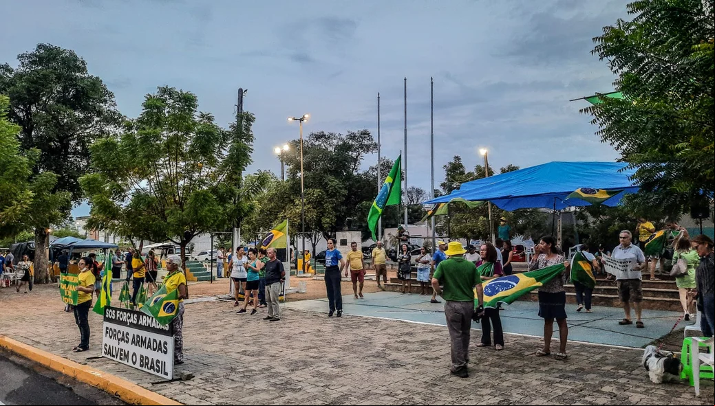 Manifestação pró-Bolsonaro