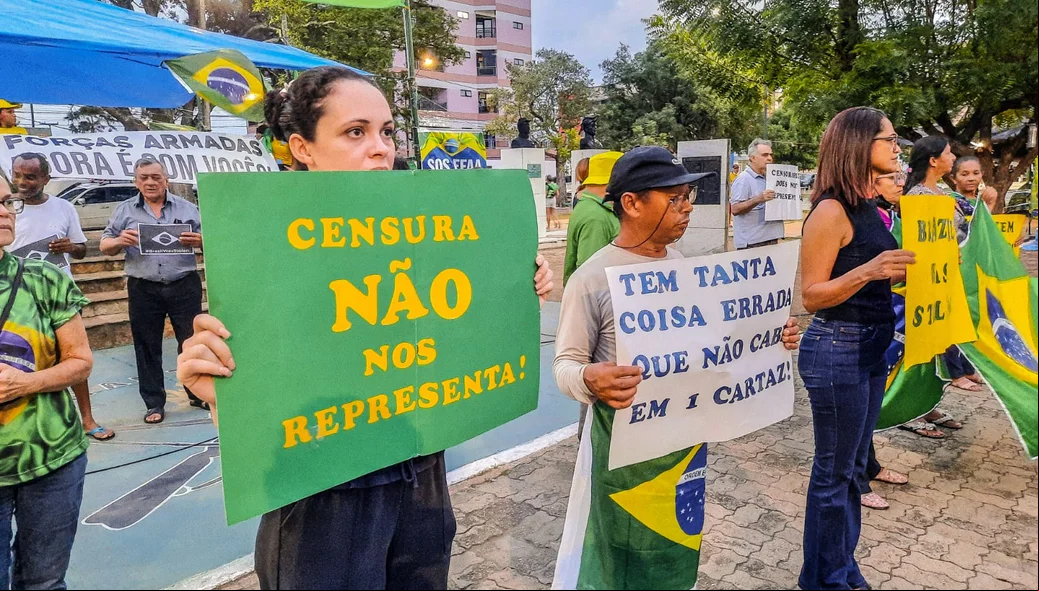 Protesto contra o resultado das urnas