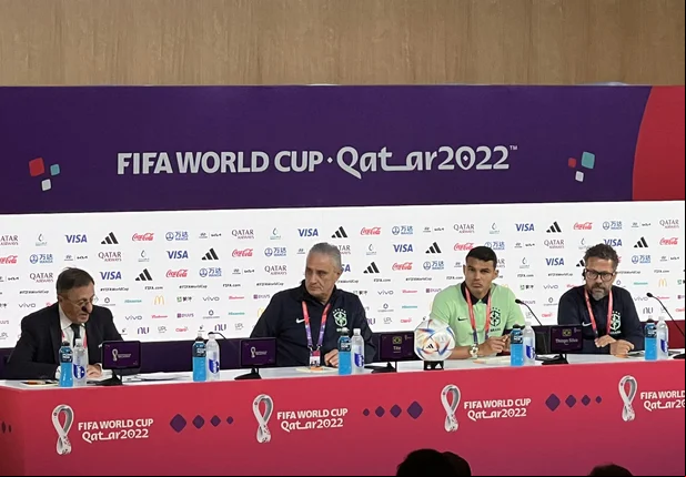 Tite em coletiva da Copa do Mundo do Catar