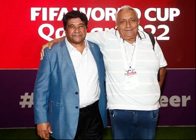Enaldo Rodrigues (presidente da CBF) e Robert Brown (presidente da FFP)