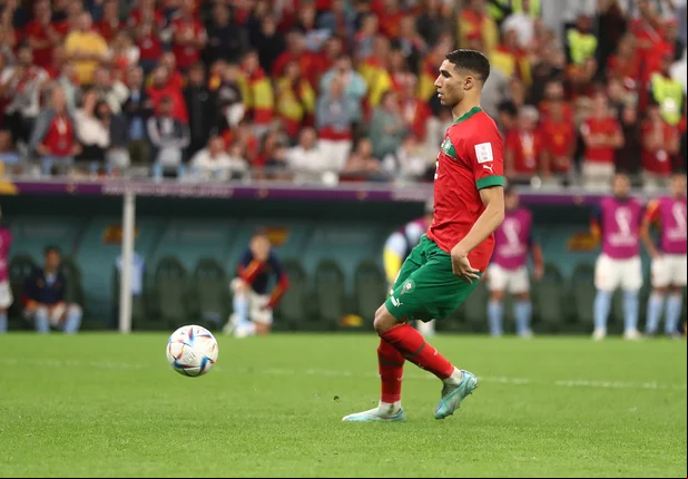 Hakimi cobrou o pênalti decisivo para Marrocos