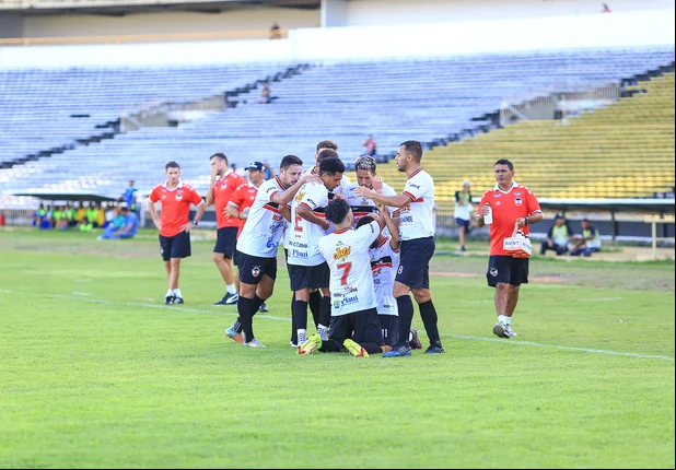 Jogadores do River em comemoração