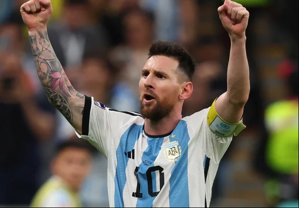 Messi comemora gol