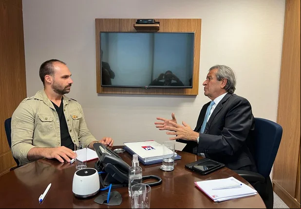 Eduardo Bolsonaro e Valdemar Costa Neto