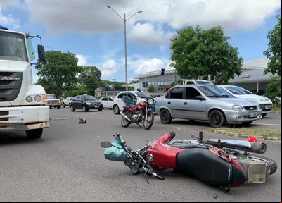 Motocicleta da vítima