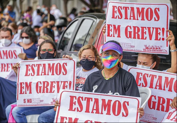 Professores em greve