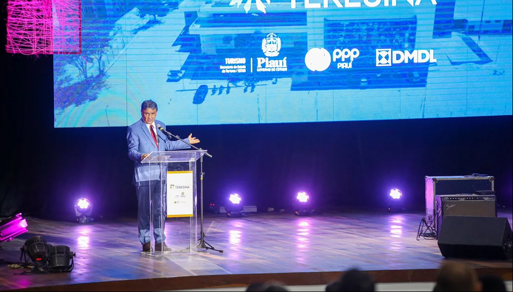 Wellington Dias discursa na solenidade de reinauguração do Centro de Convenções de Teresina