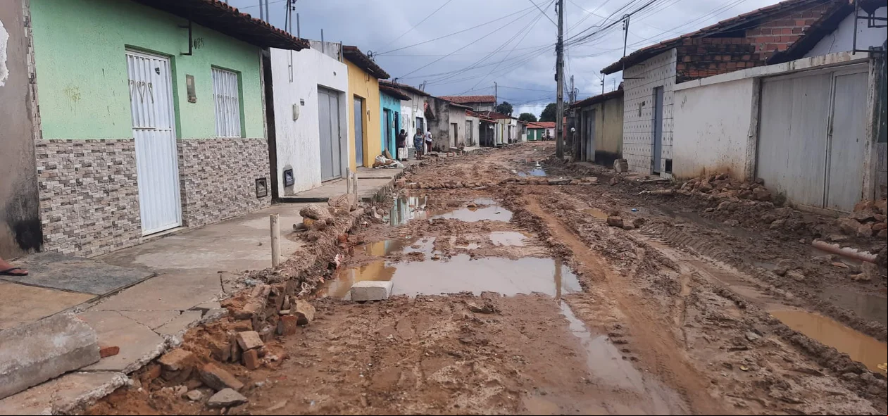 A situação da rua impede a locomoção dos moradores