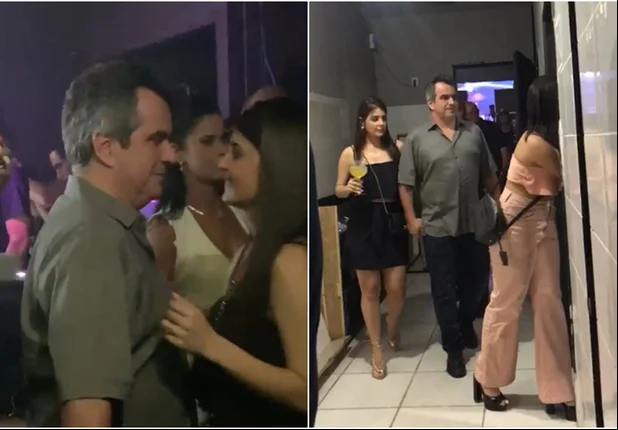 Ministro apaixonado, Ciro Nogueira, é flagrado com uma bela moça na noite teresinense
