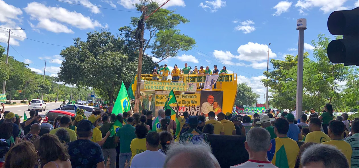 Apoiadores do presidente Jair Bolsonaro