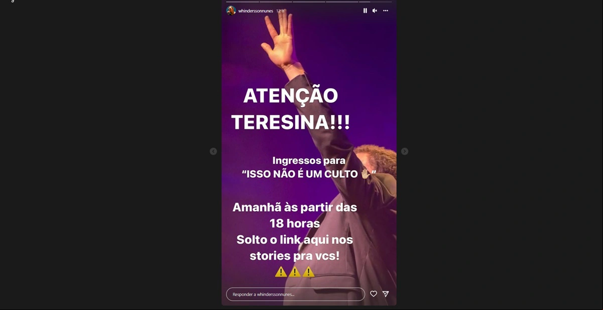 Venda dos ingressos para o show do Whindersson Nunes inicia nesta terça