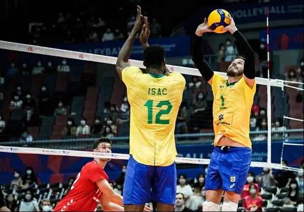 Brasil superou a Alemanha de virada pela Liga das Nações de Vôlei
