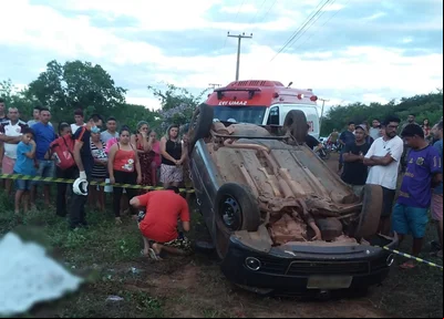 Homem de 50 anos morre após veículo capotar na PI 211 em Cocal