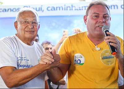 Dr. Pessoa e Jeová Alencar durante convenção do Republicanos