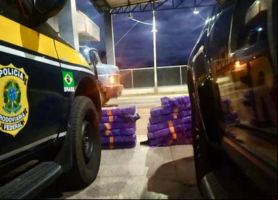 PF e PRF apreendem caminhão carregado com 138 kg de maconha no Piauí
