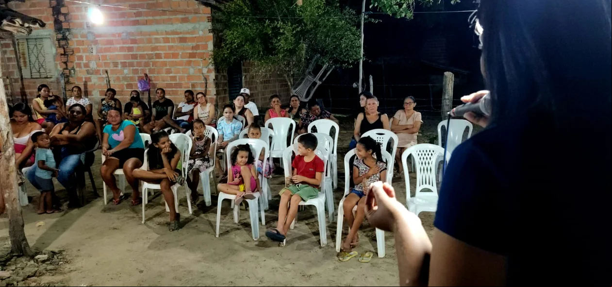 Camila Marques realizou visita em Curralinhos