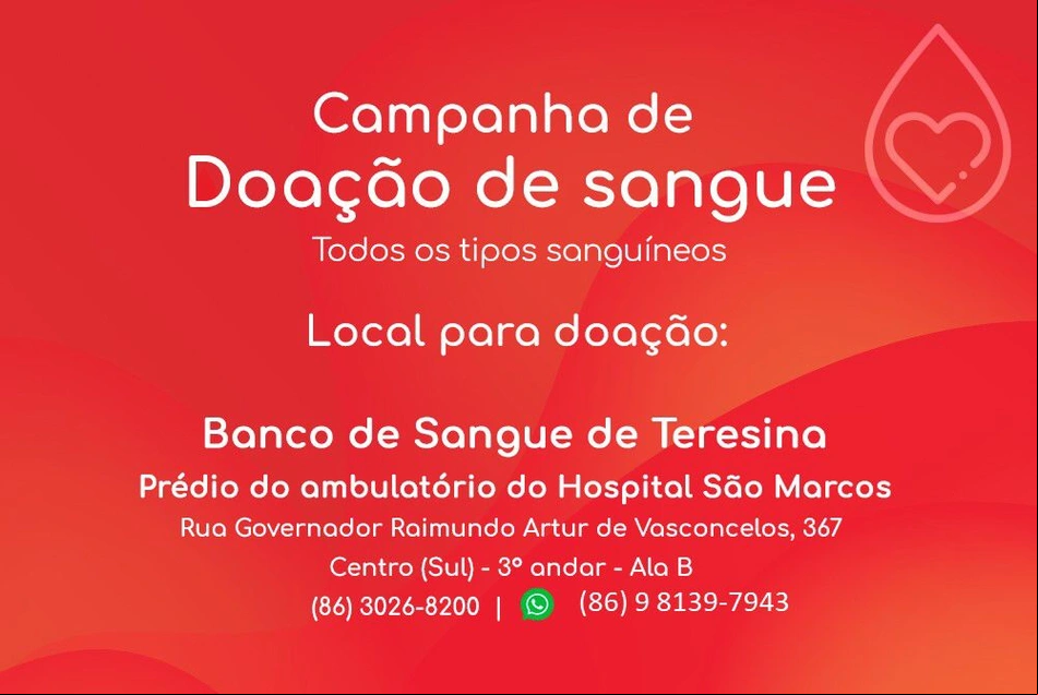 Campanha de doação de sangue