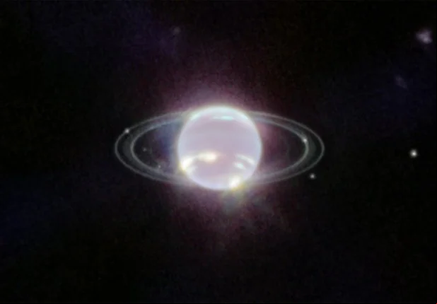 O telescópio espacial internacional James Webb capturou seus primeiros registros de Netuno