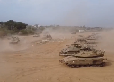 As Forças de Defesa de Israel iniciaram a maior invasão por terra ao território palestino desde o começo da guerra, nessa quinta-feira (26)
