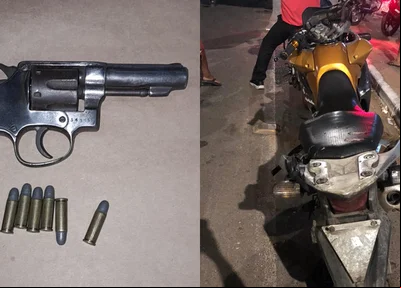 Arma e motocicleta apreendidas em blitz na zona norte de Teresina