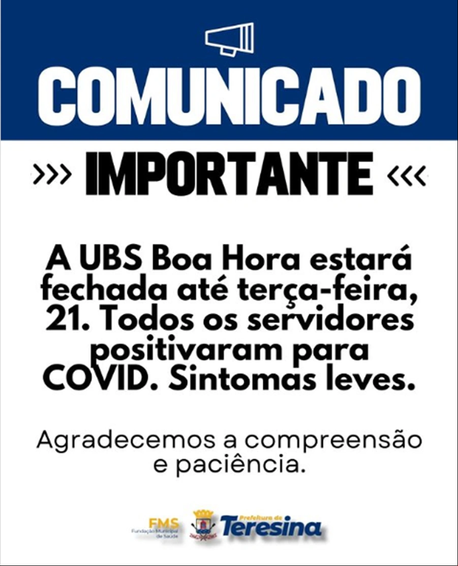 Comunicado da FMS