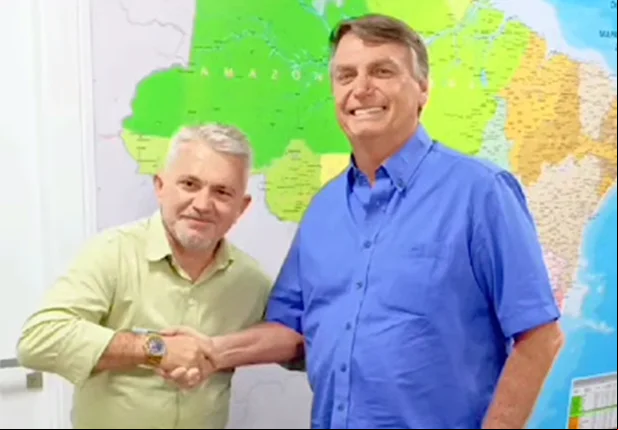 Godofredo Brito e Jair Bolsonaro (PL)
