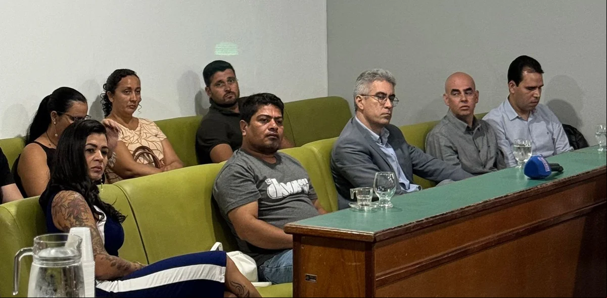 Momento da audiência pública na Câmara de Vereadores